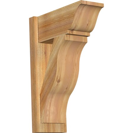Ekena Millwork Funston Rough Sawn Traditional Outlooker, Western Red Cedar, 8"W x 18"D x 26"H OUT08X18X26FST01RWR